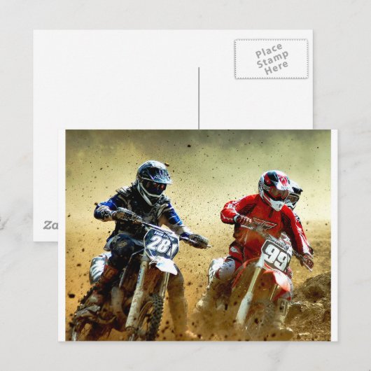 Midden van het Storm Briefkaart (Voorkant / Achterkant)