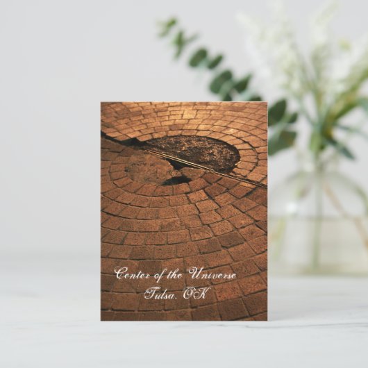 Midden van het universum briefkaart (Staand voorkant)