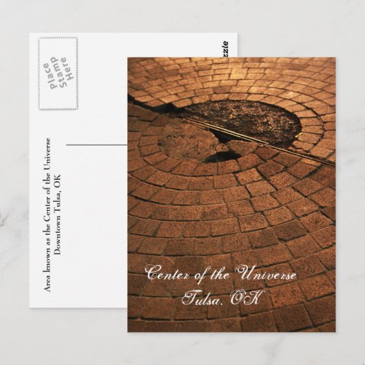 Midden van het universum briefkaart (Voorkant / Achterkant)