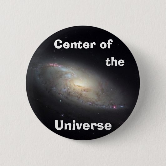 Midden van het universum ronde button 5,7 cm (Voorkant)