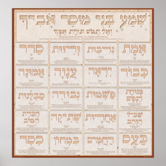 Midden van Mussar Poster (Voorkant)