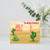 Midden van nergens briefkaart (Staand voorkant)