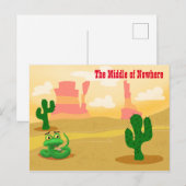 Midden van nergens briefkaart (Voorkant / Achterkant)