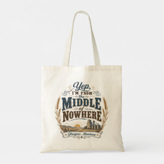 Midden van Nergens Glasgow Montana Landelijk Tote Bag