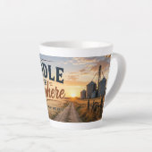 Midden van Nergens Glasgow Montana Latte Mok (Rechterhoek)