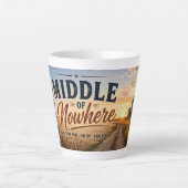 Midden van Nergens Glasgow Montana Latte Mok (Voorkant)