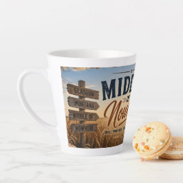 Midden van Nergens Glasgow Montana Latte Mok