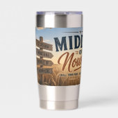 Midden van Niets Glasgow Montana Geïsoleerde Drinkbeker (Voorkant)