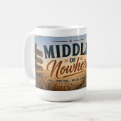 Midden van Niets Glasgow Montana Koffiemok (Voorkant links)