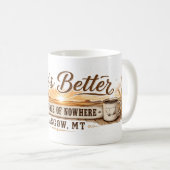 Midden van Niets Glasgow Montana Koffiemok (Voorkant rechts)
