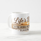 Midden van Niets Glasgow Montana Koffiemok (Voorkant links)