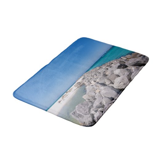 Midden van Shell Island Jetty Bath Mat (Gekanteld)
