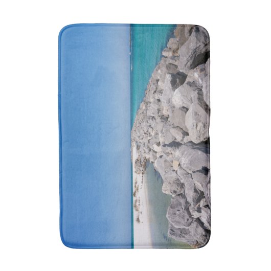 Midden van Shell Island Jetty Bath Mat (Voorkant Verticaal)
