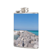Midden Van Shell Island Jetty Fles Heupfles (Links)