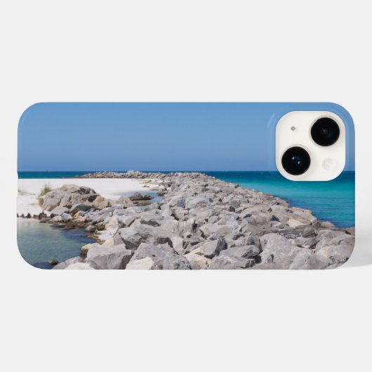 Midden van Shell Island Jetty iPhone Case (Achterkant (horizontaal))