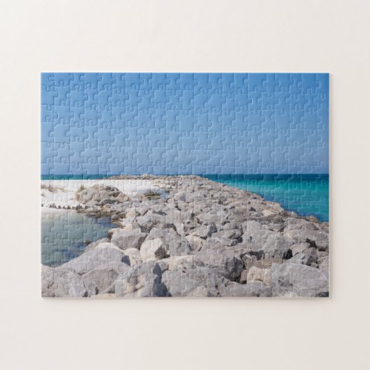 Midden van Shell Island Jetty Jigsaw Puzzel (Horizontaal)