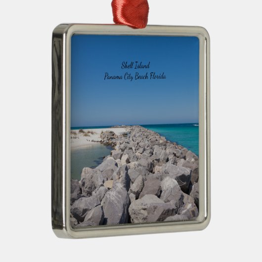 Midden van Shell Island Jetty Ornament Souvenir (Rechts)