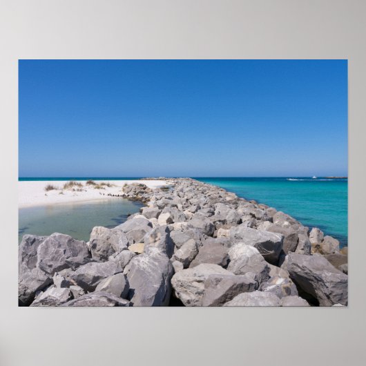 Midden van Shell Island Jetty Poster (Voorkant)