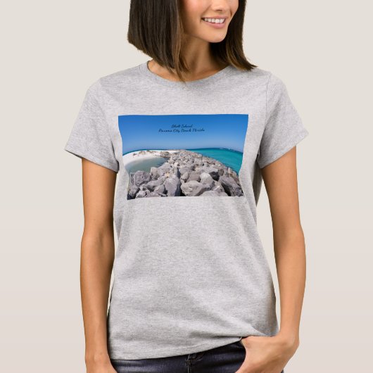 Midden van Shell Island Jetty T-shirt (Voorkant)