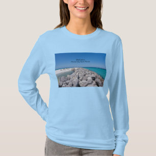 Midden van Shell Island Jetty T-shirt met lange mo