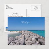 Midden Van Shell Island Steiger Bedankkaart Briefkaart (Voorkant / Achterkant)