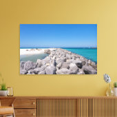 Midden van Shell Island steiger canvas Afdruk (Insitu (Woonkamer))