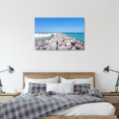 Midden van Shell Island steiger canvas Afdruk (Insitu (Slaapkamer))