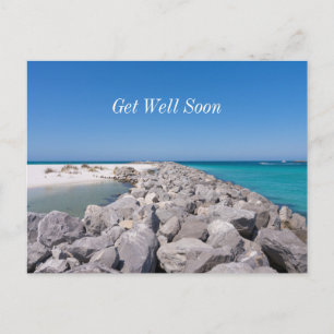 Midden Van Shell Island Steiger Snel Beter Wenskaa Briefkaart
