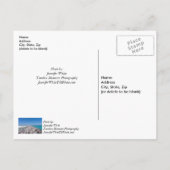Midden Van Shell Island Steiger Snel Beter Wenskaa Briefkaart (Achterkant)