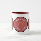 Midden-Vingervaar Feiten waar ik niets om geef.. Mok (Midden)