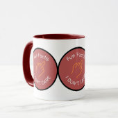 Midden-Vingervaar Feiten waar ik niets om geef.. Mok (Voorkant links)