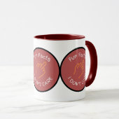 Midden-Vingervaar Feiten waar ik niets om geef.. Mok (Voorkant rechts)