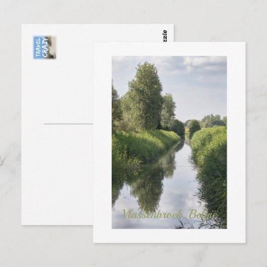 Midden zomer in Vlassenbroek, België Briefkaart (Voorkant / Achterkant)