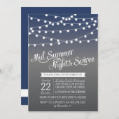 Midden zomernacht het Licht Dinner Party van het K Kaart (Voorkant / Achterkant)