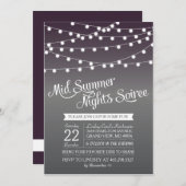 Midden zomernacht het Licht Dinner Party van het K Kaart (Voorkant / Achterkant)