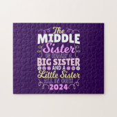 Midden Zus 2024 - een groot en klein zusje Legpuzzel (Horizontaal)