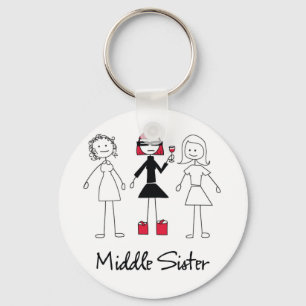 Midden zuster Sleutelhanger
