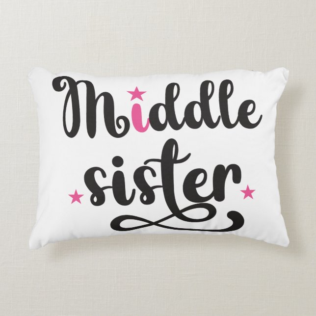 Midden zuster, Stars Accent Kussen (Voorkant)
