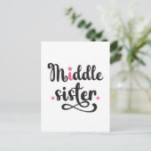 Midden zuster, Stars Briefkaart (Staand voorkant)