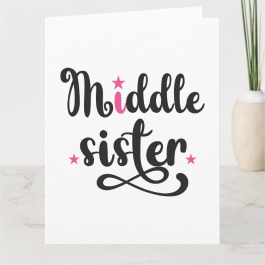 Midden zuster, Stars Kaart (Voorkant)