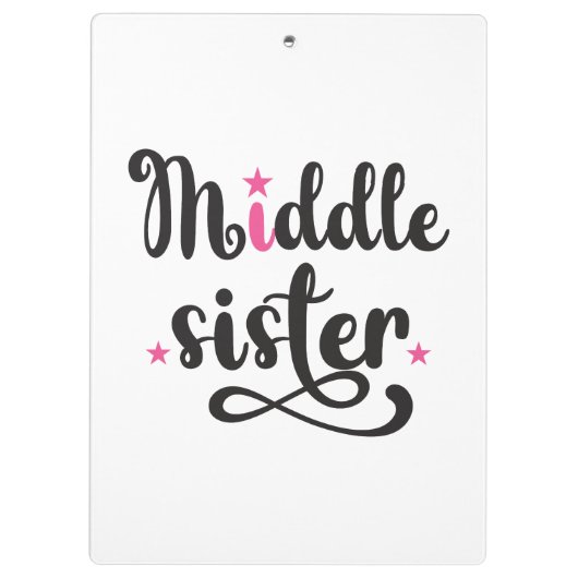 Midden zuster, Stars Klembord (Achterkant)