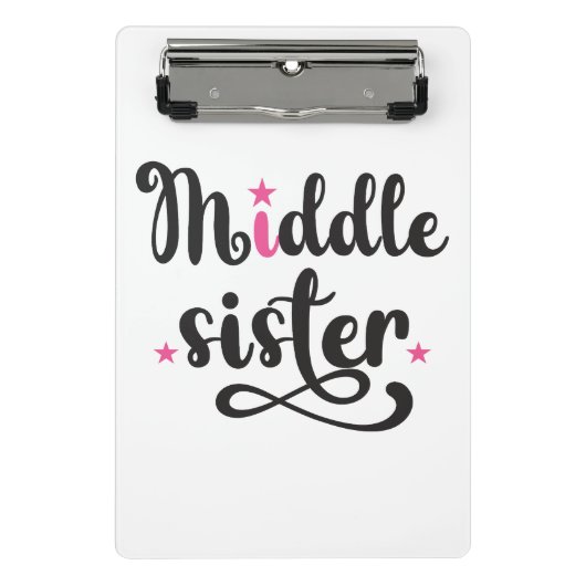 Midden zuster, Stars Mini Klembord (Voorkant)