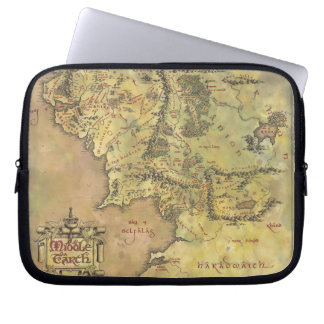 Middenaardenkaart Laptop Sleeve