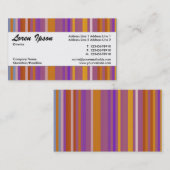 Middenband 028 - Gestreept patroon 03 Visitekaartje (Voorkant / Achterkant)