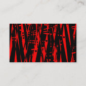 Middenband 039 - Abstract rood en zwart Visitekaartje (Achterkant)