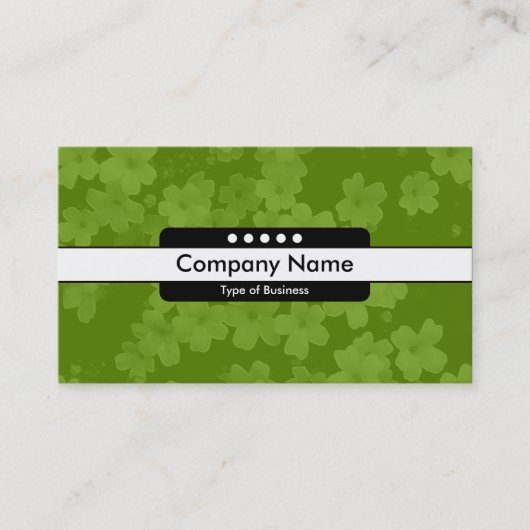 Middenband 5 — Bloemen — Groen (669900) Visitekaartje (Voorkant)