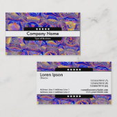 Middenband 5 Spots - Fractal Abstract 061012a Visitekaartje (Voorkant / Achterkant)