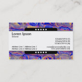 Middenband 5 Spots - Fractal Abstract 061012a Visitekaartje (Achterkant)