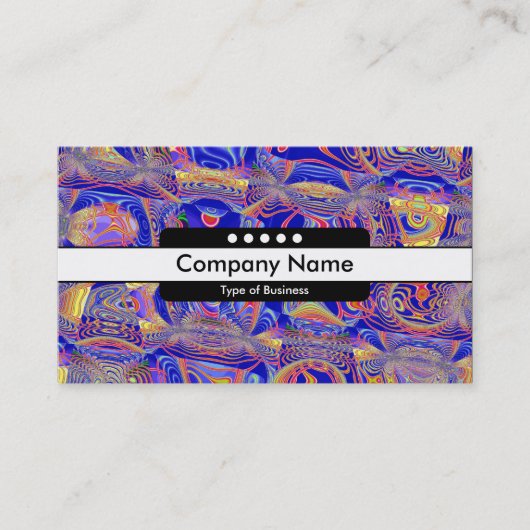 Middenband 5 Spots - Fractal Abstract 061012a Visitekaartje (Voorkant)