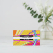 Middenband 5 Spots - Fractal Abstract 061012e Visitekaartje (Staand voorkant)